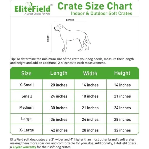 EliteField 4-Door Collapsible Soft-Sided Dog Crate -Dog Supplies 346482 PT8. AC SS1800 V1678743986