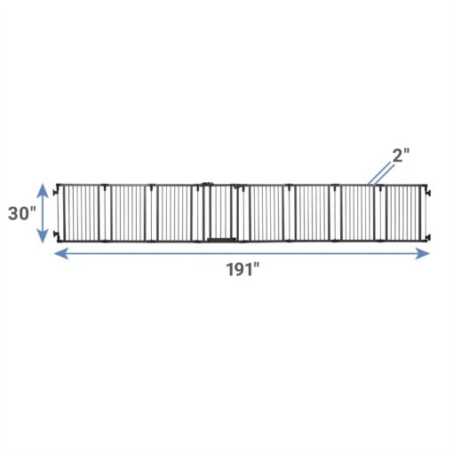 Frisco Wood & Metal 8-Panel Configurable Gate & Playpen -Dog Supplies 352629 PT1. AC SS1800 V1660161832