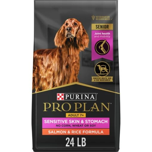 Purina Pro Plan Sensitive Skin & Stomach 7+ Salmon & Rice Formula Dry Dog Food -Dog Supplies 352987 MAIN. AC SS1800 V1700689421