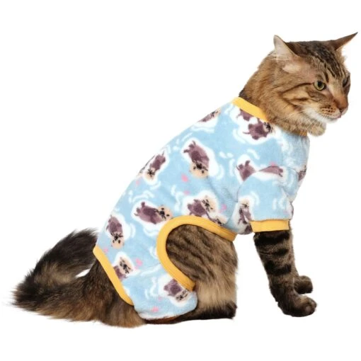 Frisco Love Otters Dog & Cat Fleece Pajamas -Dog Supplies 353746 MAIN. AC SS1800 V1659011072