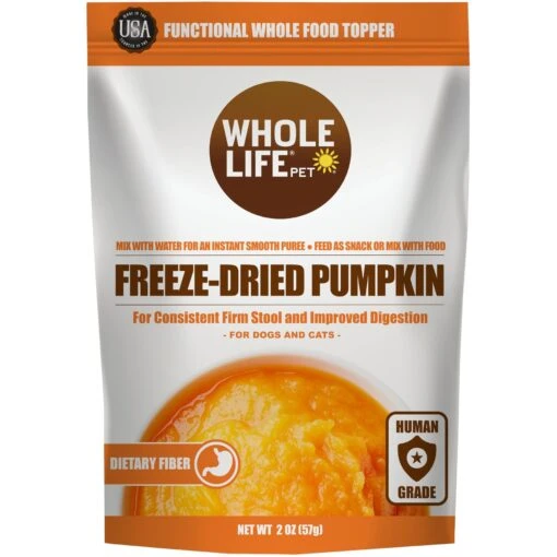 Whole Life Natural Solutions Pumpkin Powder Dog & Cat Freeze-Dried Treats, 2-oz Bag -Dog Supplies 354099 MAIN. AC SS1800 V1680273413