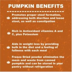 Whole Life Natural Solutions Pumpkin Powder Dog & Cat Freeze-Dried Treats, 2-oz Bag -Dog Supplies 354099 PT2. AC SS1800 V1673988234