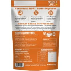 Whole Life Natural Solutions Pumpkin Powder Dog & Cat Freeze-Dried Treats, 2-oz Bag -Dog Supplies 354099 PT7. AC SS1800 V1680274766