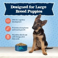 Blue Buffalo Baby Blue Large Breed Healthy Growth Formula Natural Chicken & Brown Rice Recipe Puppy Dry Food, 24-lb Bag -Dog Supplies 354132 PT3. AC SS1800 V1646090207