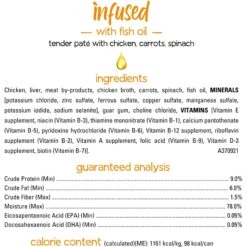 Purina Beneful Infused Pate With Real Chicken, Carrots & Spinach Wet Dog Food, 3-oz Tray, Case Of 24 -Dog Supplies 354323 PT5. AC SS1800 V1639503177