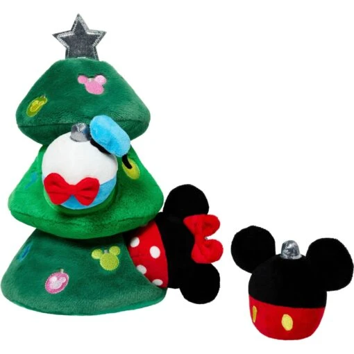 Disney Holiday Mickey & Friends Christmas Tree Hide & Seek Puzzle Plush Squeaky Dog Toy -Dog Supplies 356013 MAIN. AC SS1800 V1694813781