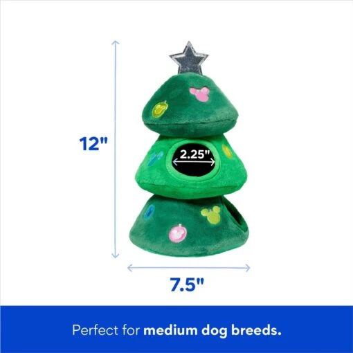 Disney Holiday Mickey & Friends Christmas Tree Hide & Seek Puzzle Plush Squeaky Dog Toy -Dog Supplies 356013 PT1. AC SS1800 V1695043409