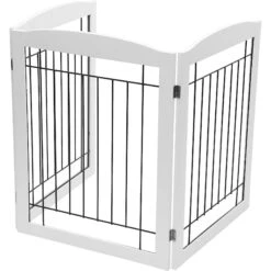 Pawland Freestanding Foldable Wire Dog Gate -Dog Supplies 356195 PT5. AC SS1800 V1641607912