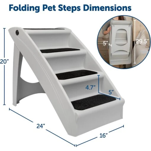 PetSafe CozyUp Foldable Cat & Dog Stairs -Dog Supplies 367109 PT4. AC SS1800 V1652879482