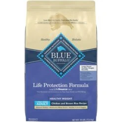 Blue Buffalo Life Protection Formula Large Breed Healthy Weight Adult Chicken & Brown Rice Recipe Dry Dog Food & Blue Buffalo True Solutions Healthy Weight Natural Weight Control Chicken Adult Wet Dog Food -Dog Supplies 367526 PT5. AC SS1800 V1677098021