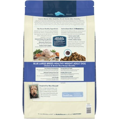 Blue Buffalo Life Protection Formula Large Breed Healthy Weight Adult Chicken & Brown Rice Recipe Dry Dog Food & Blue Buffalo True Solutions Healthy Weight Natural Weight Control Chicken Adult Wet Dog Food -Dog Supplies 367526 PT6. AC SS1800 V1677098057