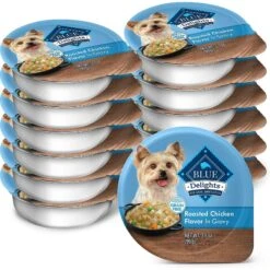 Blue Buffalo Divine Delights Gravy Variety Pack Filet Mignon & NY Strip Flavor Dog Food Trays & Blue Buffalo Divine Delights Roasted Chicken Flavor Hearty Gravy Dog Food Trays -Dog Supplies 367546 PT5. AC SS1800 V1645743682