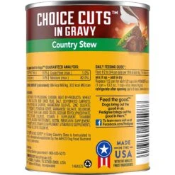 Pedigree Choice Cuts In Gravy With Beef Adult Canned Dog Food & Pedigree Choice Cuts In Gravy Beef & Country Stew Adult Canned Wet Dog Food Variety Pack -Dog Supplies 367568 PT6. AC SS1800 V1645743385