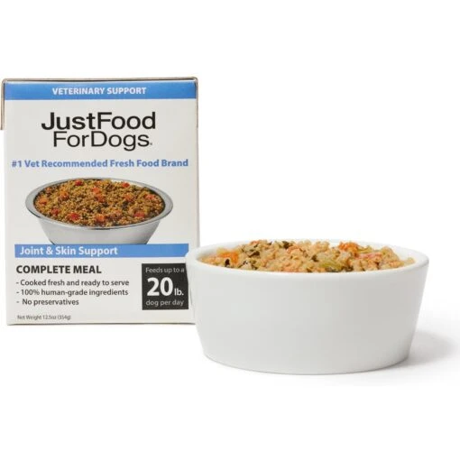 JustFoodForDogs PantryFresh Joint & Skin Support Recipe Fresh Dog Food, 12.5-oz Pouch, Case Of 12 -Dog Supplies 368143 MAIN. AC SS1800 V1665168207