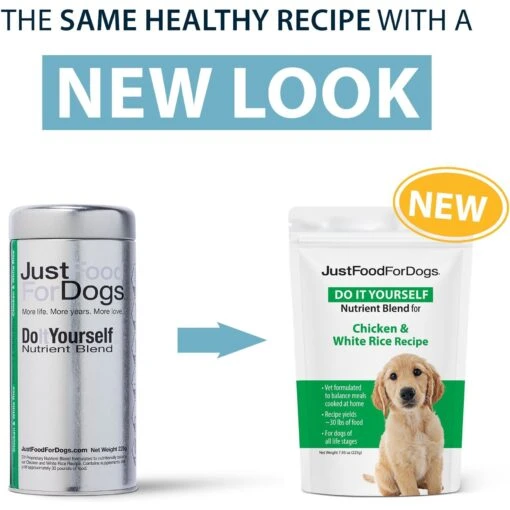 JustFoodForDogs DoItYourself Chicken & White Rice Recipe Fresh Dog Food Recipe & Nutrient Blend -Dog Supplies 368151 PT1. AC SS1800 V1666385904