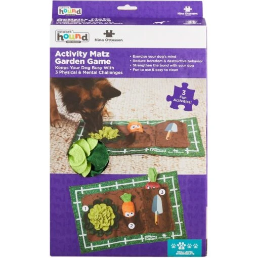 Outward Hound Activity Matz Garden Game Puzzle Plush Dog Toy -Dog Supplies 368204 PT6. AC SS1800 V1694287306