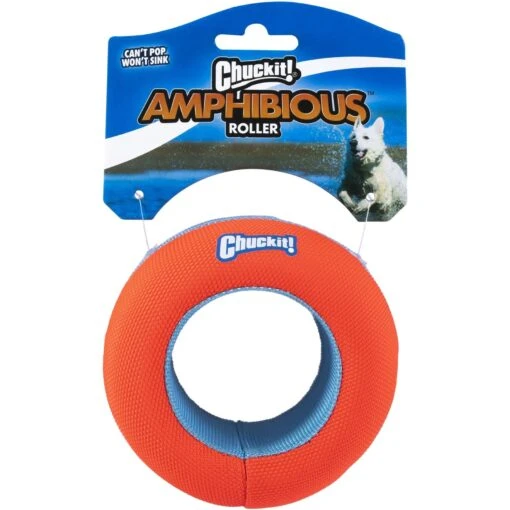 Chuckit! Amphibious Roller Ball Dog Toy, Orange -Dog Supplies 369040 MAIN. AC SS1800 V1645579637