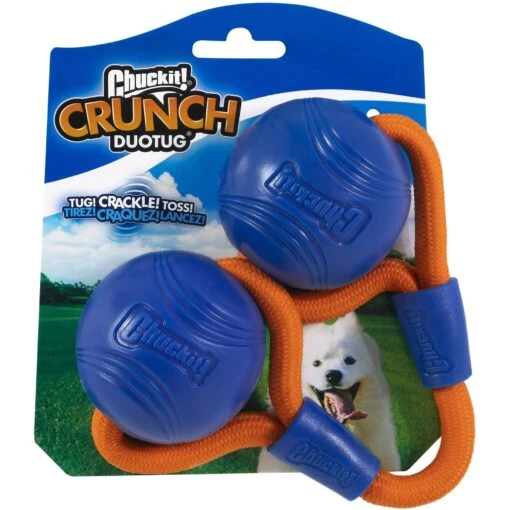 Chuckit! Crunch Duo Tug Dog Toy, Orange -Dog Supplies 369049 MAIN. AC SS1800 V1645589510