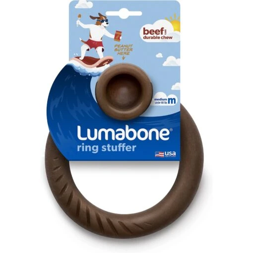 Lumabone Ring-Stuffer Beef Flavor Dog Toy -Dog Supplies 370193 PT2. AC SS1800 V1646759213