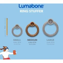 Lumabone Ring-Stuffer Beef Flavor Dog Toy -Dog Supplies 370193 PT5. AC SS1800 V1646765516