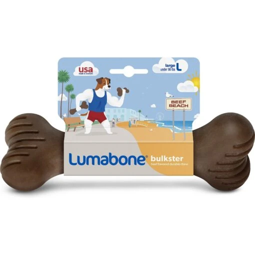 Lumabone Bulkster Beef Flavor Dog Toy -Dog Supplies 370204 PT2. AC SS1800 V1646759223