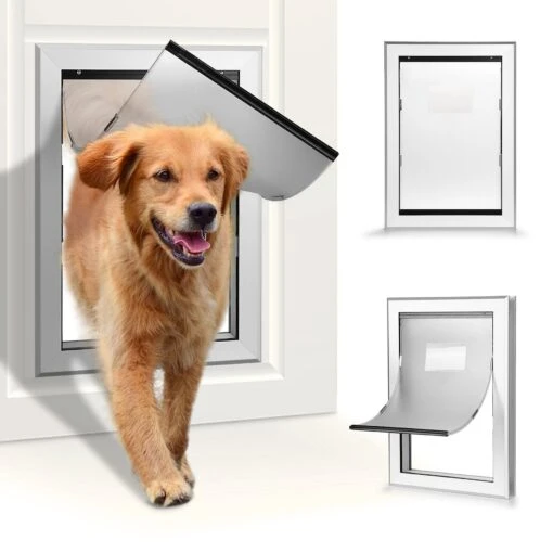 Ownpets Weatherproof Aluminum Dog Door -Dog Supplies 370243 MAIN. AC SS1800 V1646074615