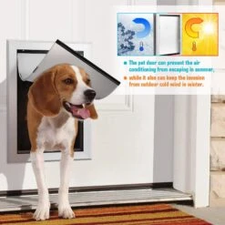 Ownpets Weatherproof Aluminum Dog Door -Dog Supplies 370243 PT3. AC SS1800 V1646076089