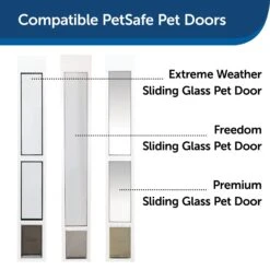 PetSafe Sliding Glass Dog & Cat Door Security Bar, One Size, White -Dog Supplies 370784 PT4. AC SS1800 V1700155262