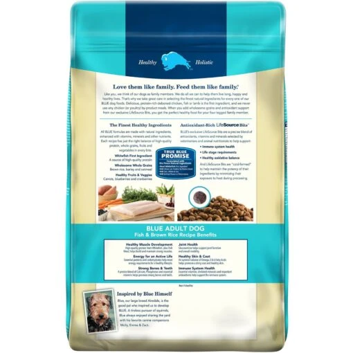 Blue Buffalo Life Protection Formula Adult Fish & Brown Rice Recipe Dry Dog Food -Dog Supplies 46858 PT1. AC SS1800 V1704319590