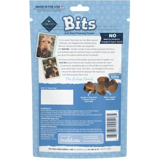 Blue Buffalo Blue Bits Tasty Chicken Recipe Soft-Moist Training Dog Treats -Dog Supplies 46937 PT1. AC SS1800 V1691529688