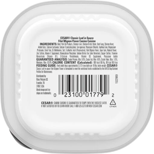 Cesar Classic Loaf In Sauce Filet Mignon Flavor Grain-Free Small Breed Adult Wet Dog Food Trays -Dog Supplies 47083 PT1. AC SS1800 V1695649512