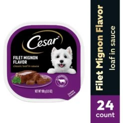 Cesar Classic Loaf In Sauce Filet Mignon Flavor Grain-Free Small Breed Adult Wet Dog Food Trays -Dog Supplies 47083 PT2. AC SS1800 V1695649466