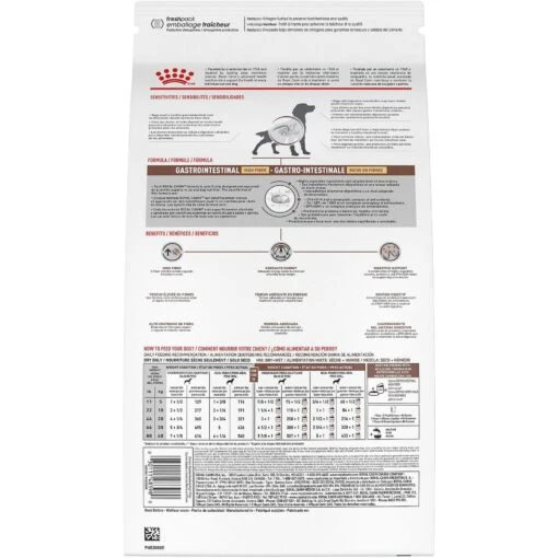 Royal Canin Veterinary Diet Adult Gastrointestinal High Fiber Dry Dog Food -Dog Supplies 48746 PT1. AC SS1800 V1691506525