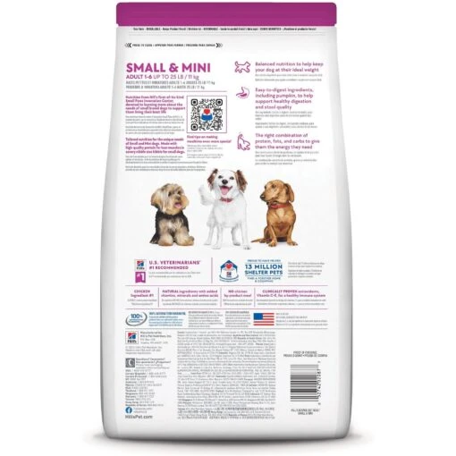 Hill's Science Diet Adult Small & Mini Chicken Meal & Rice Recipe Dry Dog Food -Dog Supplies 48941 PT1. AC SS1800 V1692801732