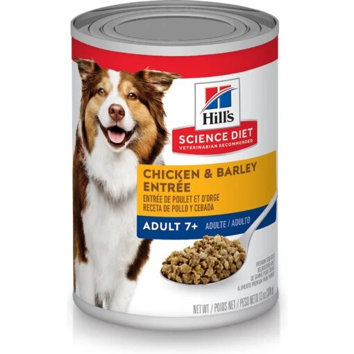 Hill's Science Diet Adult 7+ Chicken & Barley Entree Canned Dog Food -Dog Supplies 48954 MAIN. AC SS1800 V1595285171