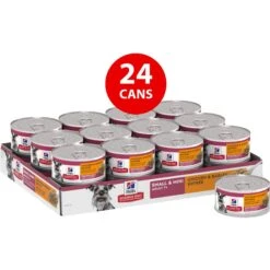 Hill's Science Diet Adult 7+ Small & Mini Chicken & Barley Entree Canned Dog Food -Dog Supplies 48955 PT2. AC SS1800 V1692727477