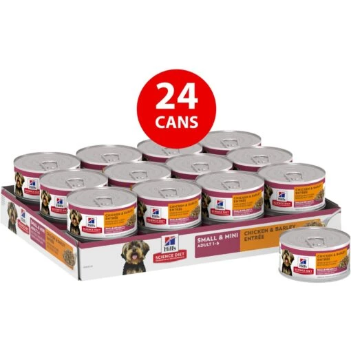 Hill's Science Diet Adult Small & Mini Chicken & Barley Entree Canned Dog Food -Dog Supplies 48960 PT2. AC SS1800 V1692727423