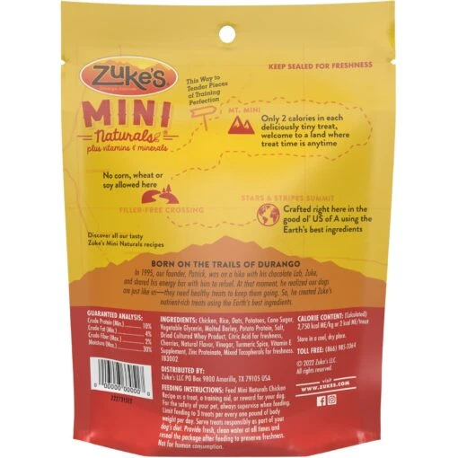 Zuke's Mini Naturals Chicken Recipe Training Dog Treats -Dog Supplies 49395 PT1. AC SS1800 V1690484570