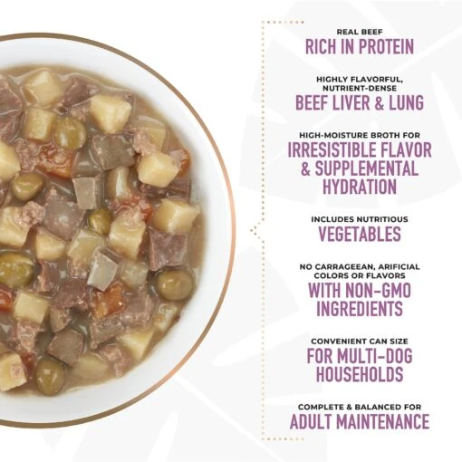 Tiki Dog Taste Of France! Grain-Free Beef & Potatoes Burgundy Chunks In Gravy Canned Dog Food, 12-oz, Case Of 8 -Dog Supplies 505290 PT4. AC SS1800 V1648582588