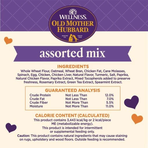 Old Mother Hubbard By Wellness Training Bitz Assorted Mix Natural Oven-Baked Biscuits Dog Treats -Dog Supplies 51166 PT5. AC SS1800 V1657657789