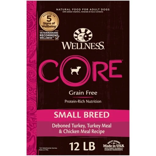 Wellness CORE Grain-Free Small Breed Turkey & Chicken Recipe Dry Dog Food -Dog Supplies 52020 MAIN. AC SS1800 V1678287623