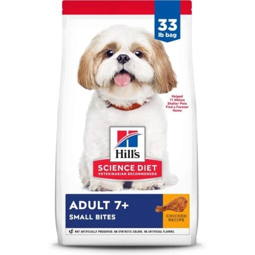 Hill's Science Diet Adult 7+ Small Bites Chicken Meal, Barley & Rice Recipe Dry Dog Food -Dog Supplies 52713 MAIN. AC SS1800 V1658440247