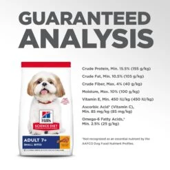 Hill's Science Diet Adult 7+ Small Bites Chicken Meal, Barley & Rice Recipe Dry Dog Food -Dog Supplies 52713 PT8. AC SS1800 V1598153184