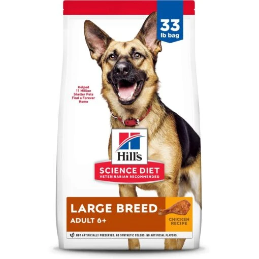 Hill's Science Diet Adult 6+ Large Breed Chicken Meal, Barley & Rice Dry Dog Food -Dog Supplies 52715 MAIN. AC SS1800 V1660850462