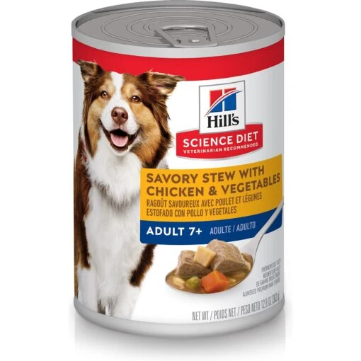 Hill's Science Diet Adult 7+ Savory Stew With Chicken & Vegetables Canned Dog Food -Dog Supplies 52801 Main. AC SS1800 V1585693277