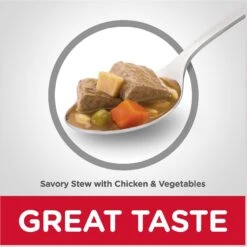 Hill's Science Diet Adult 7+ Savory Stew With Chicken & Vegetables Canned Dog Food -Dog Supplies 52801 PT5. AC SS1800 V1598152562