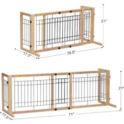 Coziwow Adjustable Freestanding Dog Gate -Dog Supplies 528646 PT3. AC SS1800 V1671217899