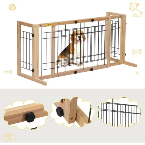 Coziwow Adjustable Freestanding Dog Gate -Dog Supplies 528646 PT4. AC SS1800 V1671217959