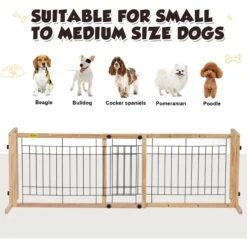 Coziwow Adjustable Freestanding Dog Gate -Dog Supplies 528646 PT7. AC SS1800 V1671217906