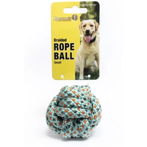 Roscoe's Pet Products Braided Rope Ball Dog Toy, Multi-Color -Dog Supplies 529806 MAIN. AC SS1800 V1651783319